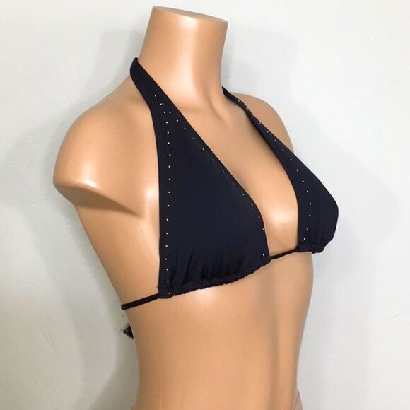 Vince Camuto black studded bikini top. NWT - Picture 3 of 7